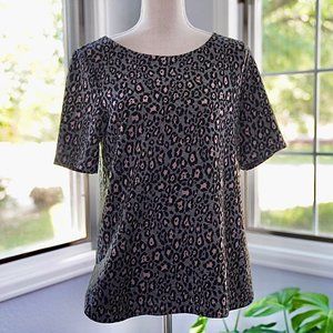 LOFT Animal Print Blouse